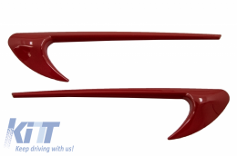 Côté Fender Vents Trim Wing pour Mercedes W213 S213 Look Flaps Fins Flics Rouge-image-6056826