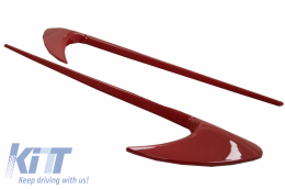 Côté Fender Vents Trim Wing pour Mercedes W213 S213 Look Flaps Fins Flics Rouge-image-6056827