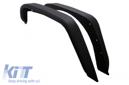 Crusher Tube Flat Steel Fender Flares suitable for JEEP Wrangler Rubicon JK (2007-2017)-image-6024301