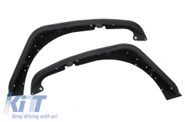 Crusher Tube Flat Steel Fender Flares suitable for JEEP Wrangler Rubicon JK (2007-2017)-image-6024305