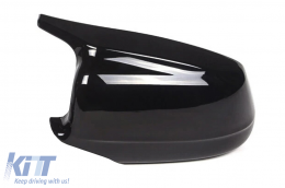 Cubiertas espejos para BMW 5 Series F10 F11 F18 Non LCI 07.10-13 Negro brillante M Look-image-6080814