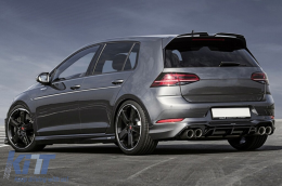 Dachspoiler Flügel Windschutzscheibe für VW Golf 7 2012-2017 GTI OETT Design Glänzend Schwarz-image-6096590