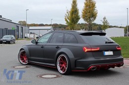 Dachspoiler für Audi A6 Avant Facelift 4G C7 2015-2018 Glänzend schwarz-image-6075444