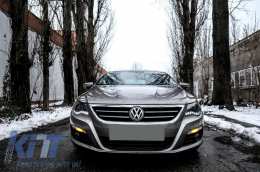 DAYLINE LED Fari per VW Passat CC 2008-2012 Nero DRL HID Look Lente-image-6059457