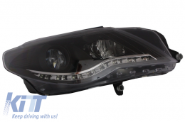 DAYLINE LED Headlights suitable for VW Passat CC (2008-2012) DRL Look Black-image-6015081