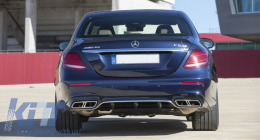 Diffuseur Arrière pour Mercedes Classe E W213 2016+ E63 AMG Look Chrome Edition-image-6044611