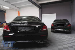 Diffuseur Arrière pour Mercedes E Classe W213 2016+ E63 Look Chrome Edition-image-6084462