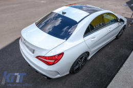 Diffuseur d'air Pare-chocs pour Mercedes W117 X117 CLA 13-18 Facelift CLA45 Look-image-6072925