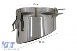 Diffuseur embouts d'échappement pour AUDI A7 4G Facelift 15+ S7 S-line RS7 Look--image-6020694