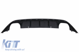 Diffuseur pare-chocs arrière pour VW Golf 7 VII 13-17 ABT Look Double Sortie--image-6039557