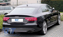 Diffuseur pare-chocs Audi A5 8T 4D Sportback S-Line Non Facelift 07-11 S5 Look-image-6032047