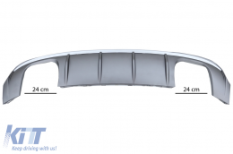 Diffuseur Pare-chocs pour AUDI A3 8V 16-19 S-Line Berline Décapotable S3 Design--image-6041979