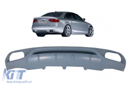 Diffuseur pare-chocs pour AUDI A4 B8 Berline Pre Facelift 07-12 Embouts AB-Look--image-6069791