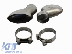 Diffuseur pare-chocs pour AUDI A7 4G 10-14 Embouts Conseils silencieux RS7 Look--image-6020843