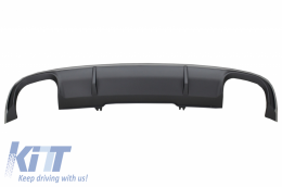 Diffuseur pour AUDI A4 B9 Berline Avant 16-18 Embouts Tuyaux Spoiler Look S4-image-6055116