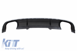 Diffuseur pour AUDI A4 B9 Berline Avant 16-18 Embouts Tuyaux Spoiler Look S4-image-6055118