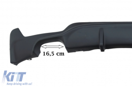 Diffuseur pour BMW F32 F33 F36 13+ M Performance Look Left Double Outlet-image-6018561