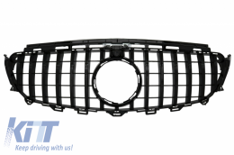 Diffuseur pour Mercedes C238 AMG Line 16+ E53 Look Échappement Grille Tout Noir-image-6058815