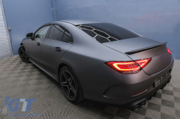 Diffuseur pour Mercedes CLS C257 18+ CLS53 Look Échappement Tips Night Package-image-6090195