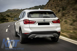 Diffuseur & Épuiser Silencieux Conseils pour BMW X1 SUV F48 06.15+ M Sport Look-image-6063848