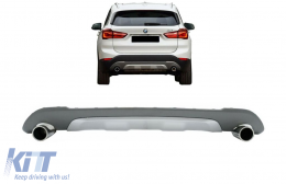 Diffuseur & Épuiser Silencieux Conseils pour BMW X1 SUV F48 06.15+ M Sport Look-image-6079722