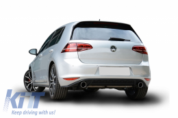 Diffuseur Sortie Double pour Unique Conseils pour VW Golf 7 VII 13-16 GTI Look-image-6057327