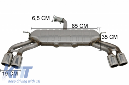 Diffusor Abgassystem für Audi A3 8V Facelift 2016-2019 Standard S3 Look-image-6077913