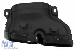 Diffusor Auspuff Schalldämpfer für Mercedes C-Klasse C205 A205 2014-2019 C63 Look Schwarz-image-6047312