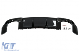 Diffusor für Audi A3 8V Facelift 16-19 Glänzend schwarz RS3-Look nur S-line Stoßstange-image-6084731