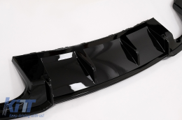 Diffusor für Audi A3 8V Facelift 16-19 Glänzend schwarz RS3-Look nur S-line Stoßstange-image-6084734