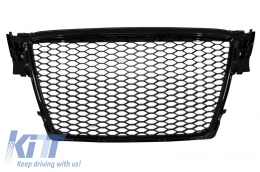 Diffusor für Audi A4 B8 Pre Facelift 07-11 Kühlergrill Auspuff RS4 Look-image-6078974