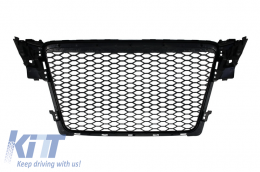 Diffusor für Audi A4 B8 Pre Facelift 07-11 Kühlergrill Auspuff RS4 Look-image-6078975