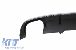 Diffusor für Audi A4 B9 8W Limousine Avant 16-18 S4 Design Standard Edition Grau-image-6054852