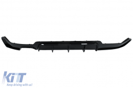 Diffusor für BMW 4 F32 F33 F36 2013-2019 M-Look Links Doppelt Auslauf Glänzend schwarz-image-6085475