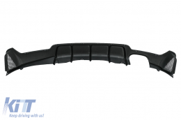 Diffusor für BMW 4 F32 F33 F36 2013-2019 M-Look Links Doppelt Auslauf Glänzend schwarz-image-6085481