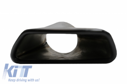 Diffusor für BMW 5 G30 17-2019 M Perform Look Auspuff Schalldämpfer Schwarz Spoiler-image-6058133