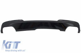 Diffusor für BMW F10 F11 11-17 Auspuffspitzen Sport M-Tech 550i V8 LCI Square-image-6027485