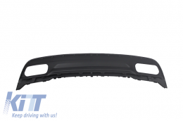 Diffusor für Mercedes A W176 15-18 Alles schwarz Auspuff Splitter Aero Spoiler-image-6058626