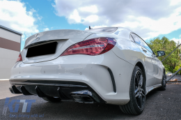 Diffusor für MERCEDES CLA W117 X117 Shooting Brake 2013-2018 Facelift CLA45 Look-image-6072922