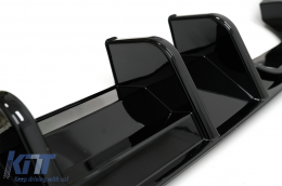 Diffusor für VW Golf 7.5 17-19 R-Look Glänzend schwarz Frontlippenverlängerung Spoiler-image-6075775