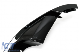 Diffusor für VW Golf 7.5 17-19 R-Look Glänzend schwarz Frontlippenverlängerung Spoiler-image-6075776