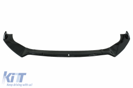 Diffusor für VW Golf 7.5 17-19 R-Look Glänzend schwarz Frontlippenverlängerung Spoiler-image-6075781