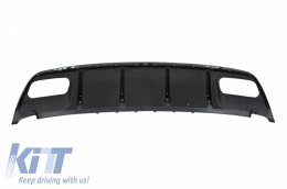 Diffusor Rot für Mercedes A W176 Facelift 15-18 A45 Look Endrohre Splitter Fins-image-6058946