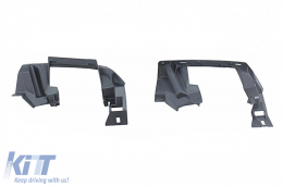 Diffusor Rot für Mercedes A W176 Facelift 15-18 A45 Look Endrohre Splitter Fins-image-6058947