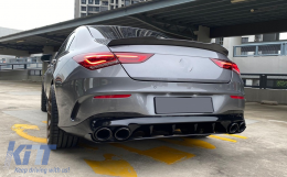 Diffusor & Tipps für Mercedes CLA X118 C118 Sport Line 19+ CLA45S Look Aero Nacht Paket-image-6078766