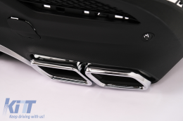 Diffusor & Tipps für Mercedes GLE Coupé C292 Sport Line 15-19 Chrom GLE63 Look-image-6102490