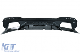 Diffusor Tipps Kofferraumspoiler für BMW 5 G30 16-19 540 M Performance Look Kohlenstoff-image-6076912