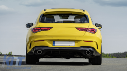 Diffusor & Tipps Silber für Mercedes CLA X118 C118 Sport Line 2019+ CLA35 Look-image-6080116