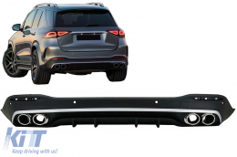 Diffusore Argento Punte per Mercedes GLE W167 SUV V167 Sport Line 19+ GLE53 Look-image-6079128