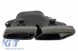 Diffusore aria Punte Scarico Nero per Mercedes W212 S212 AMG Line Facelift 13-16-image-6039230